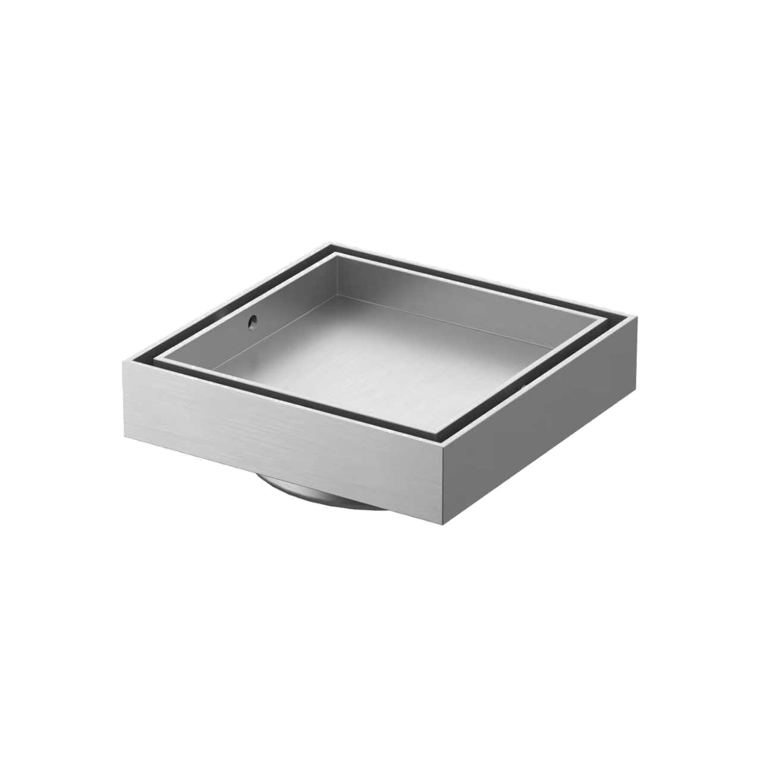 Linkware Floor Tile Insert 316 80Mm Brushed Stainless Sst635B