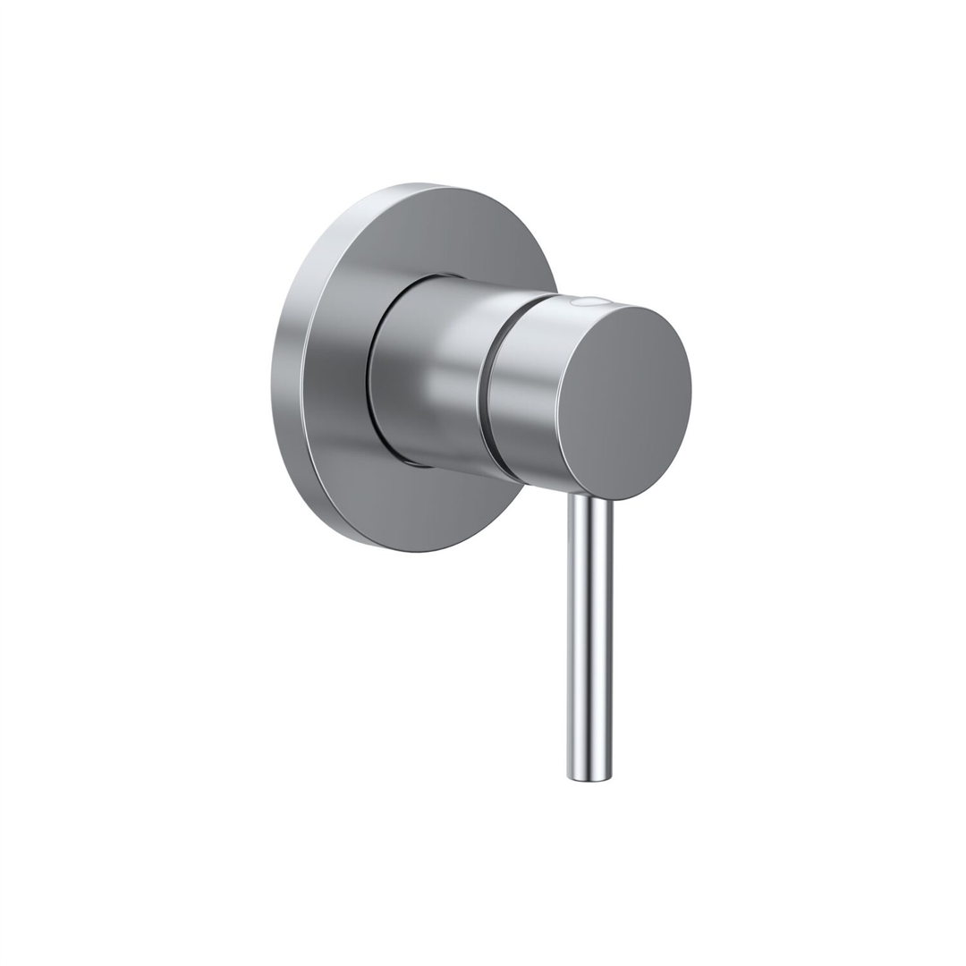 Linkware Elle Project Shower Mixer Trim Kit Brushed Stainless Steel