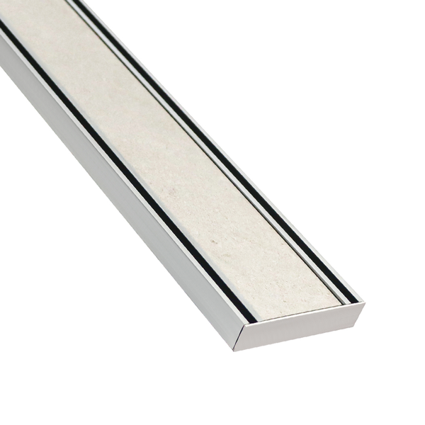 Lauxes Grates Slimline Tile Insert 21 Silver 1M