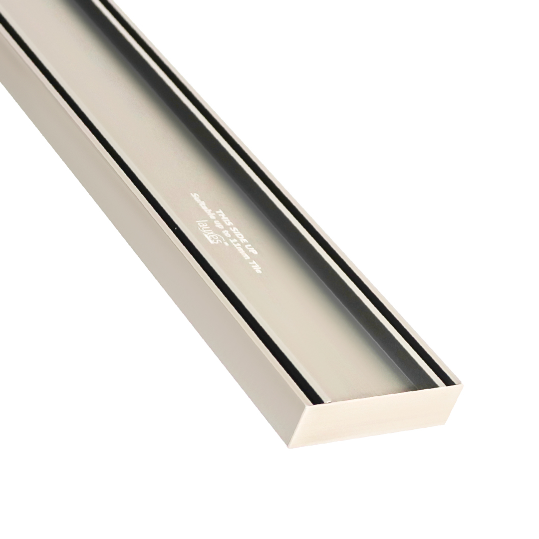 Lauxes Grates Slimline Tile Insert 26 Brushed Nickel 5.6M