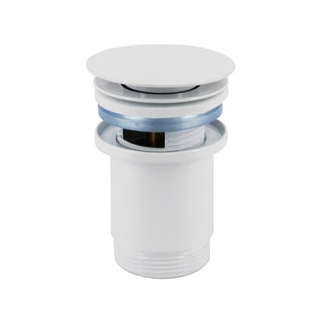 Arcisan Brass Pop-Up Waste With Overflow White By Streamline