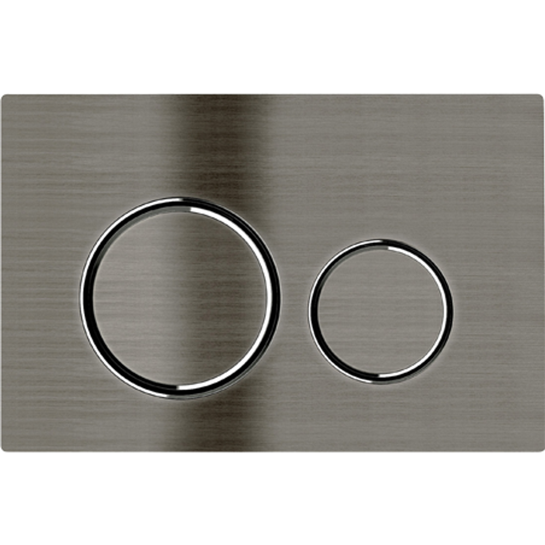 Best BM Geberit Sigma 20 Round Dual Flush Button Brushed Gunmetal