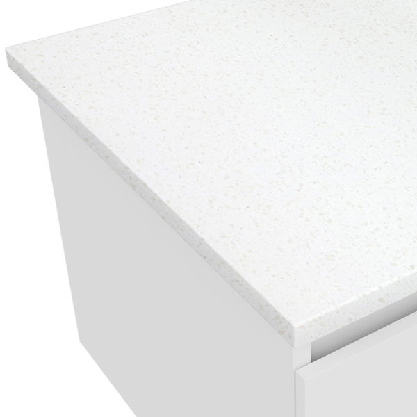Fienza Edge 450 Ensuite Wall-Hung Vanity, No Overflow, Satin White