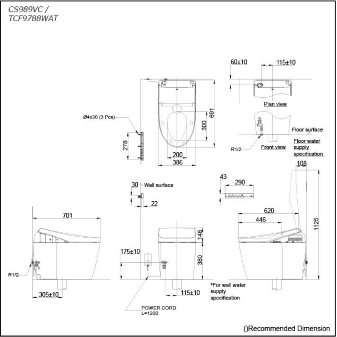 TOTO Neorest AH Washlet