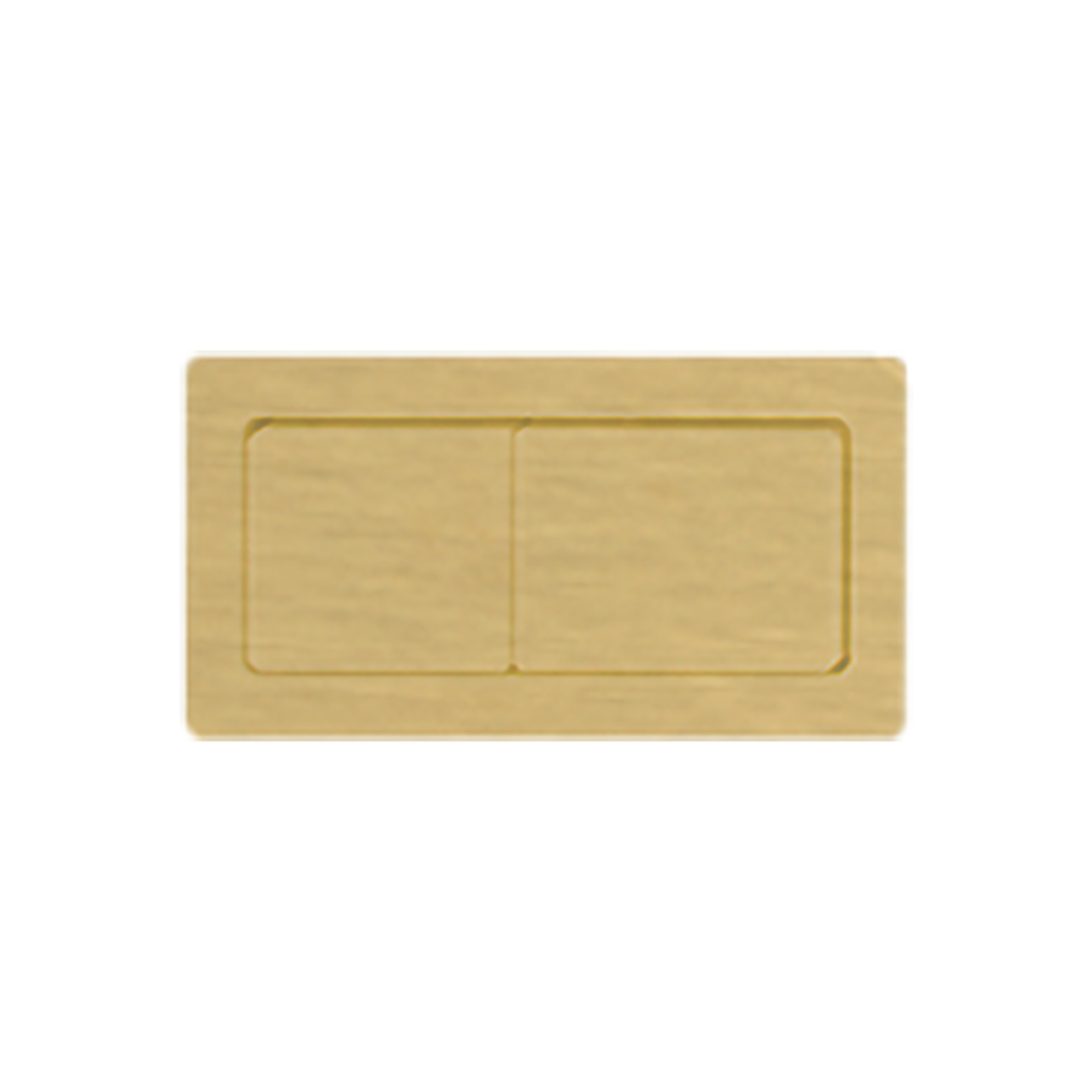 Best Bm Cistern Square Button Brushed Gold