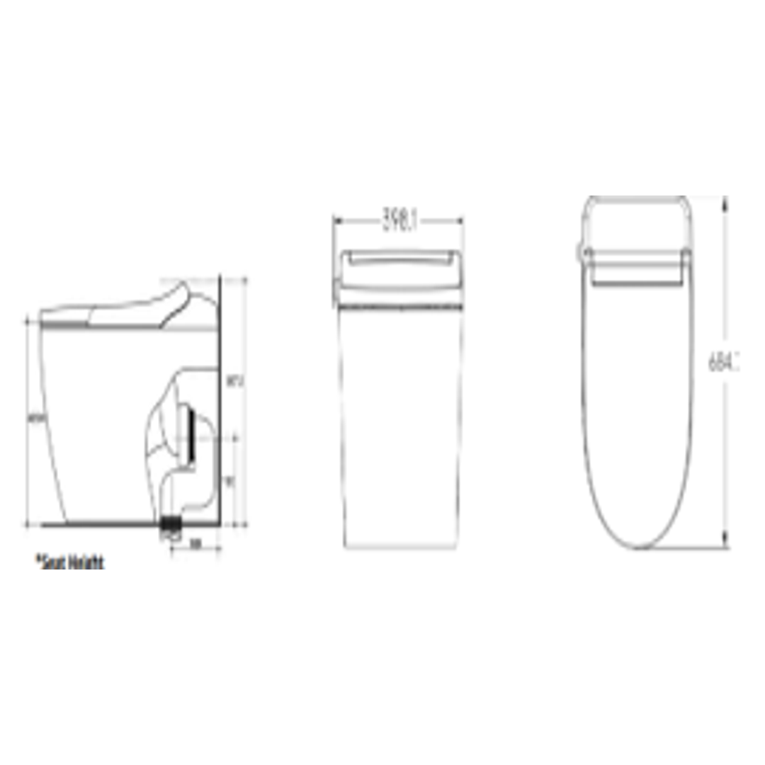 St George Byron Intelligent Toilet Suite White