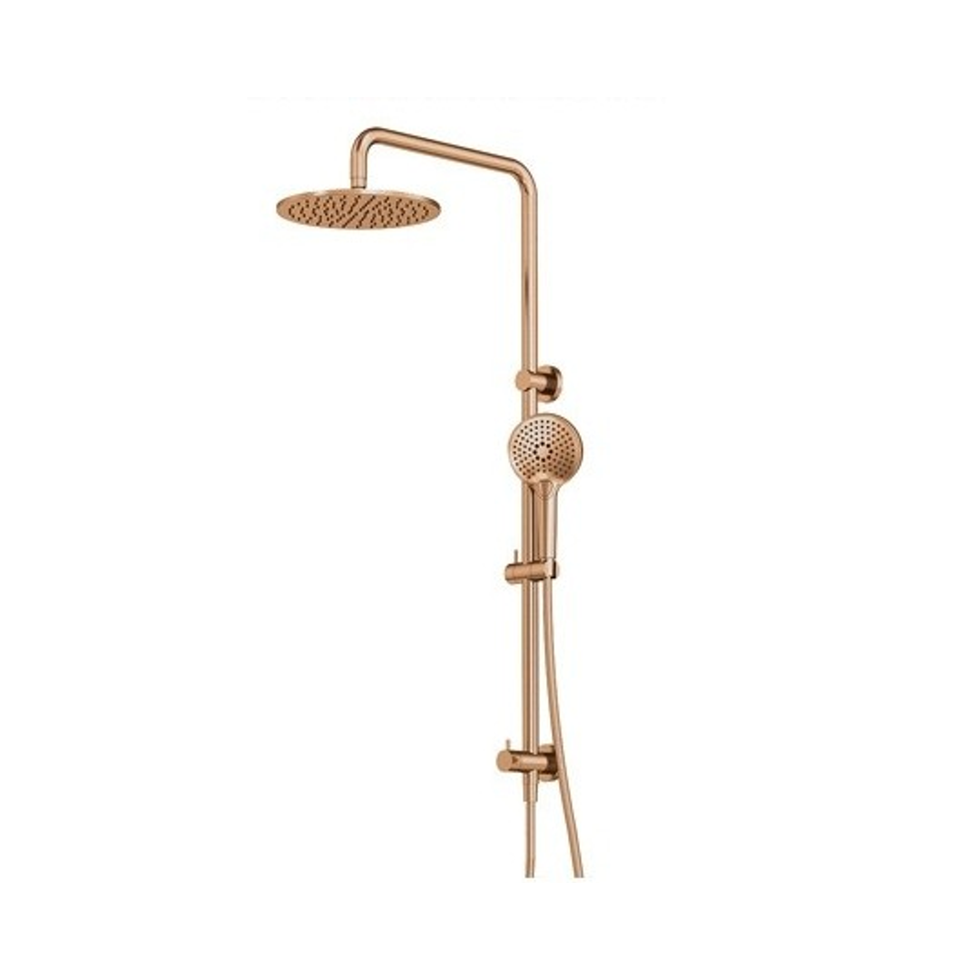 Streamline Axus Shower Column Dual In Div 250Mm Head Air-Fusion H/Shower- Rose Gold PVD
