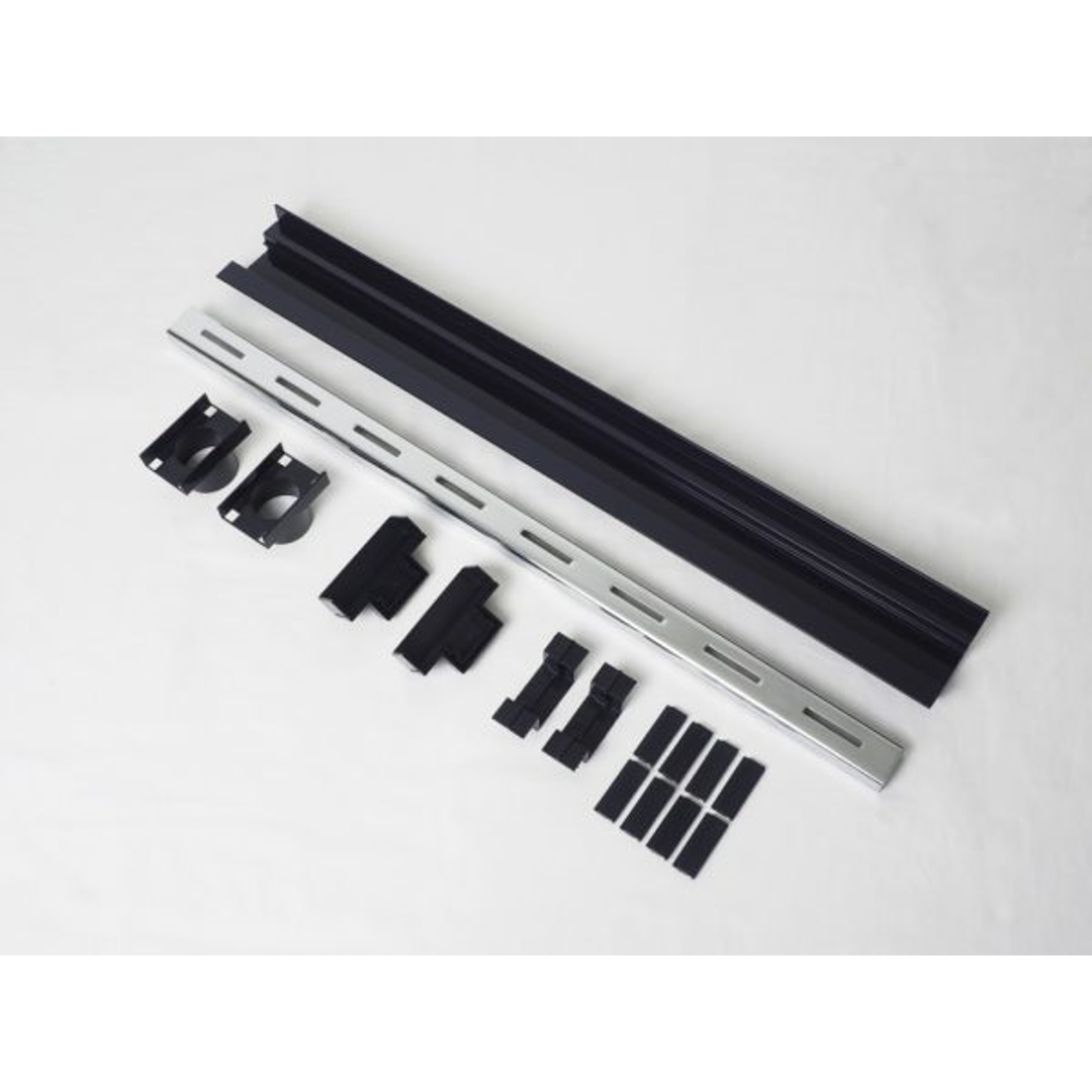 Strip Grate 750Mm X 38Mm Std Shower Channel Chrome Plated Black