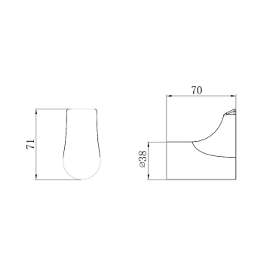 Streamline Synergii Robe Hook Chrome