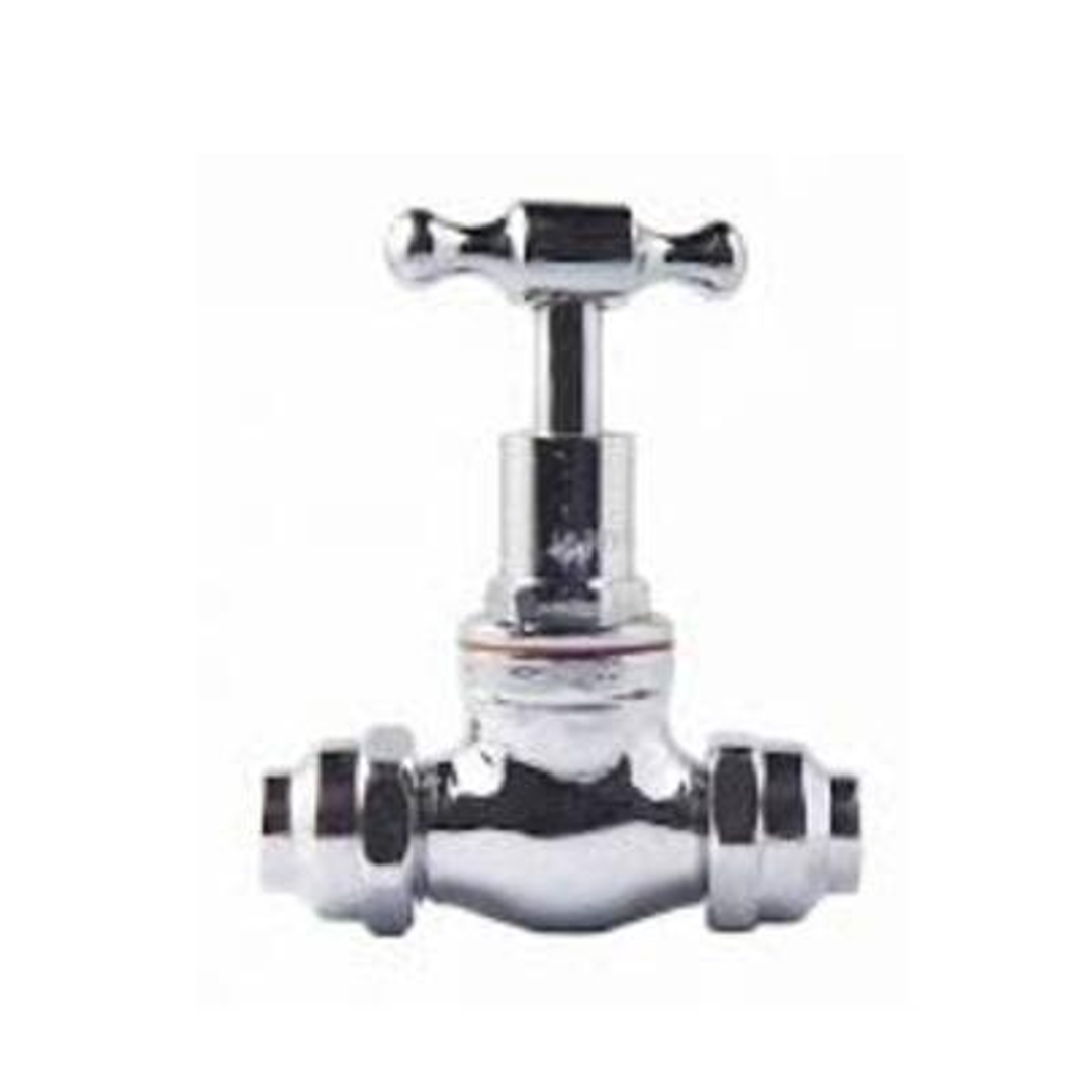 T Head Compression Stop 12Mm Chrome (Cn)