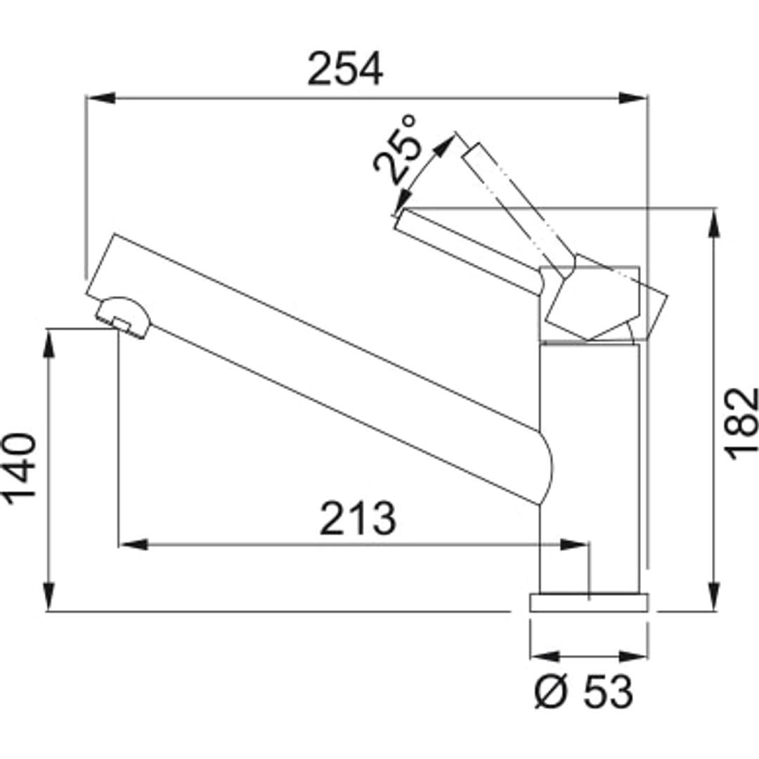 Taros Tap Swivel - Stainless Steel - Wels 4 Star/7.5 Lpm (Partno Ta9510) By Franke