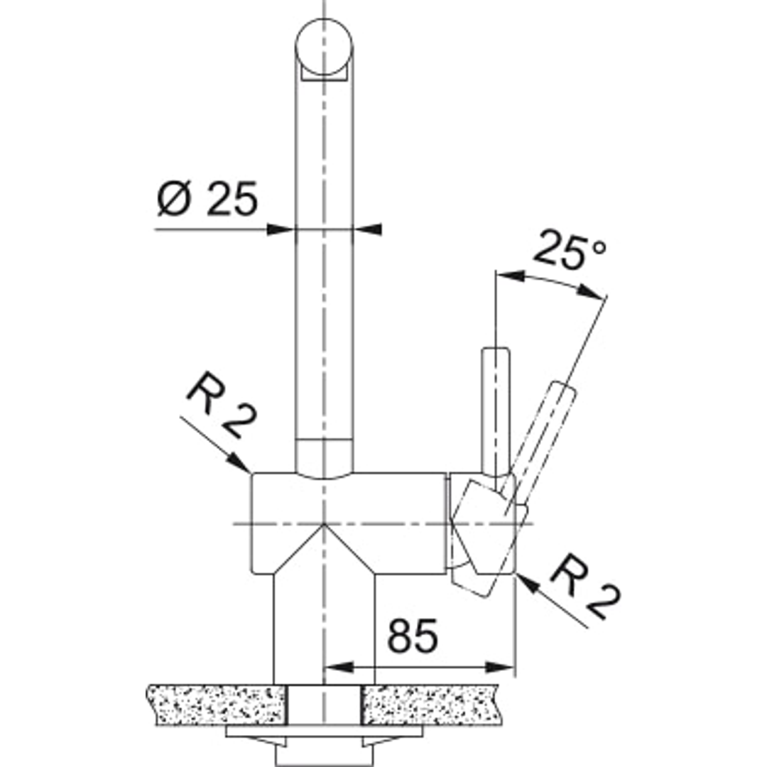 Franke Atlas Neo Pullout Tap Gun Metal