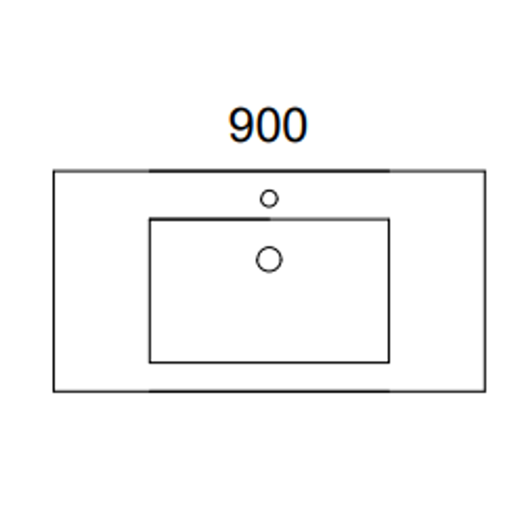 Timberline Ainsworth Wall Hung Vanity 900mm