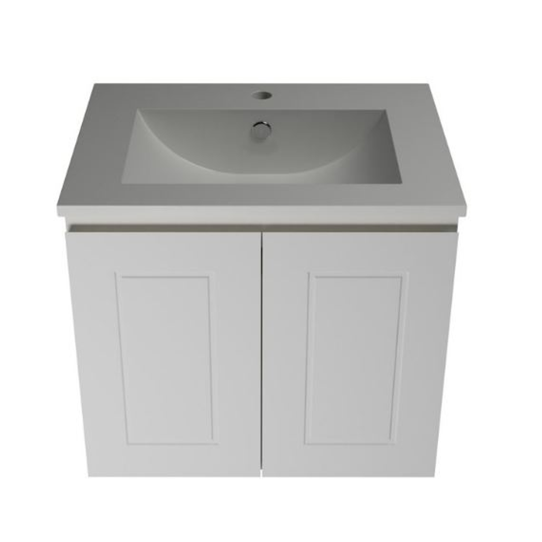 Timberline Nevada Classic Vanity 600 Alpha Ceramic Top Wall Hung