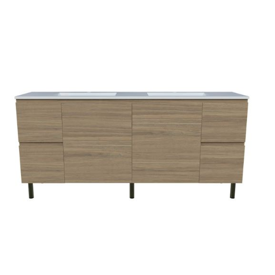 Timberline Nevada Vanity 1800 Double Bowl Regal Acrylic Top On Legs