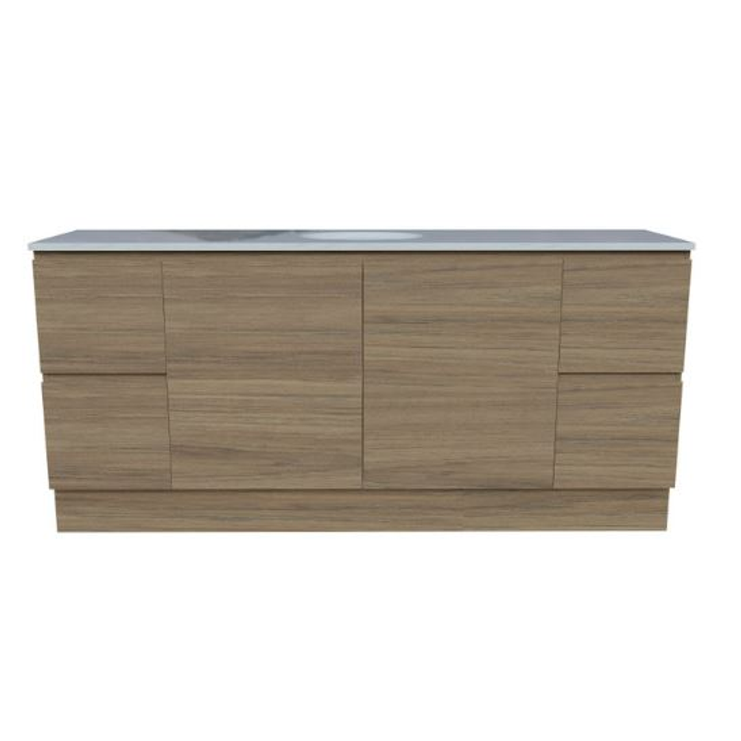 Timberline Nevada Vanity 1800 Sgl Bowl Silksurface White Gloss U/C Basin F/Stand