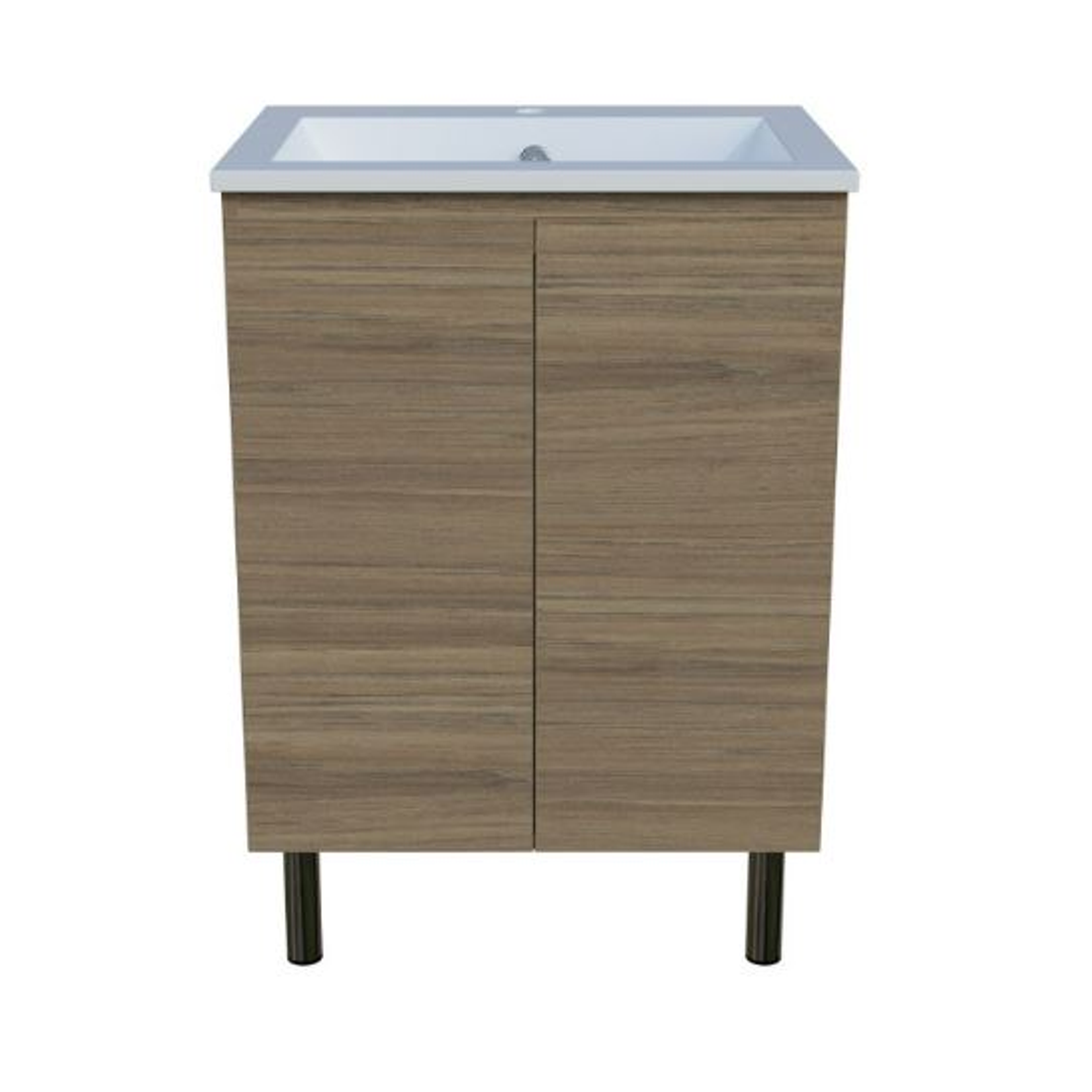 Timberline Nevada Vanity 600 Alpha Ceramic Top On Legs N60Al