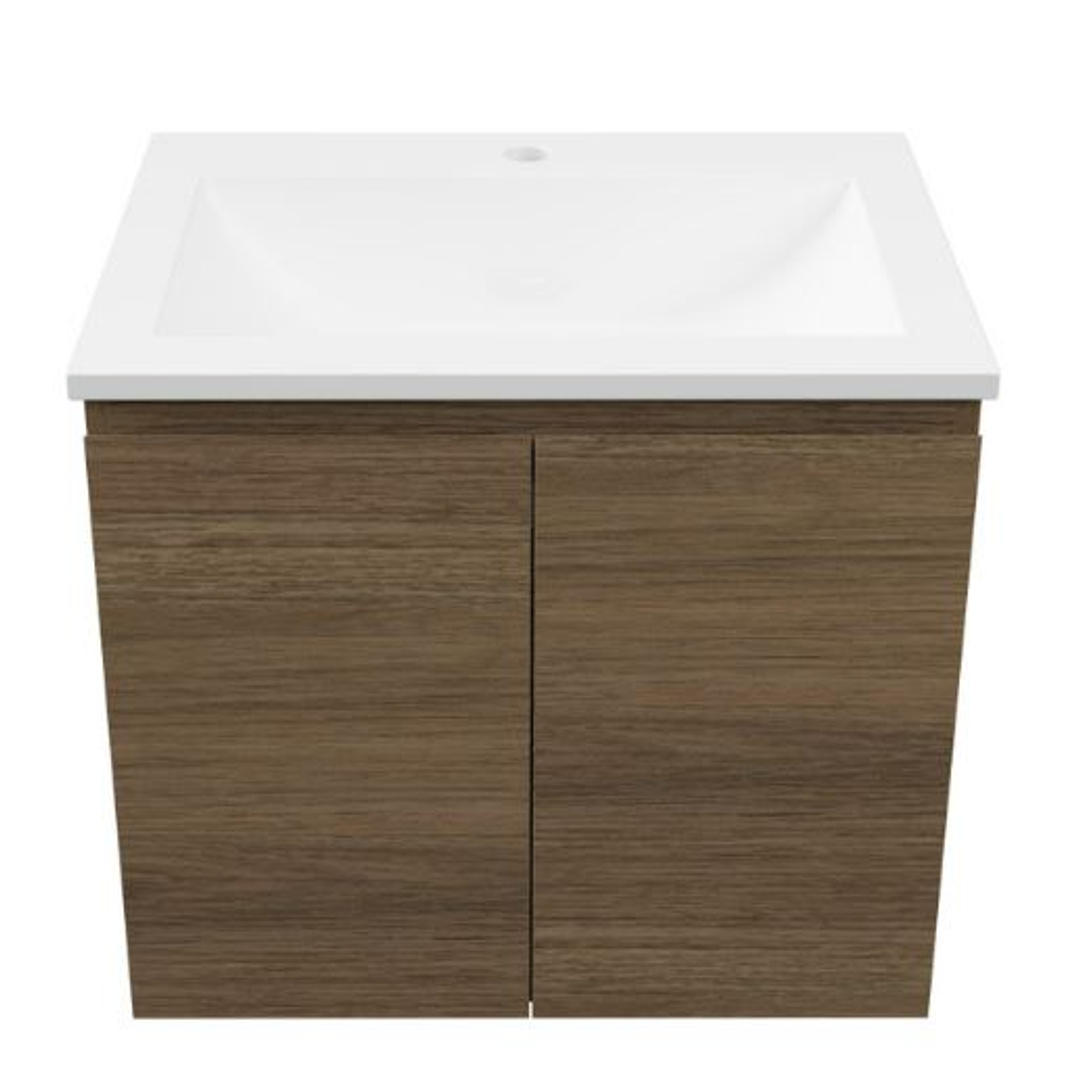 Timberline Nevada Vanity 600 Regal Acrylic Top Wall Hung N60Rw