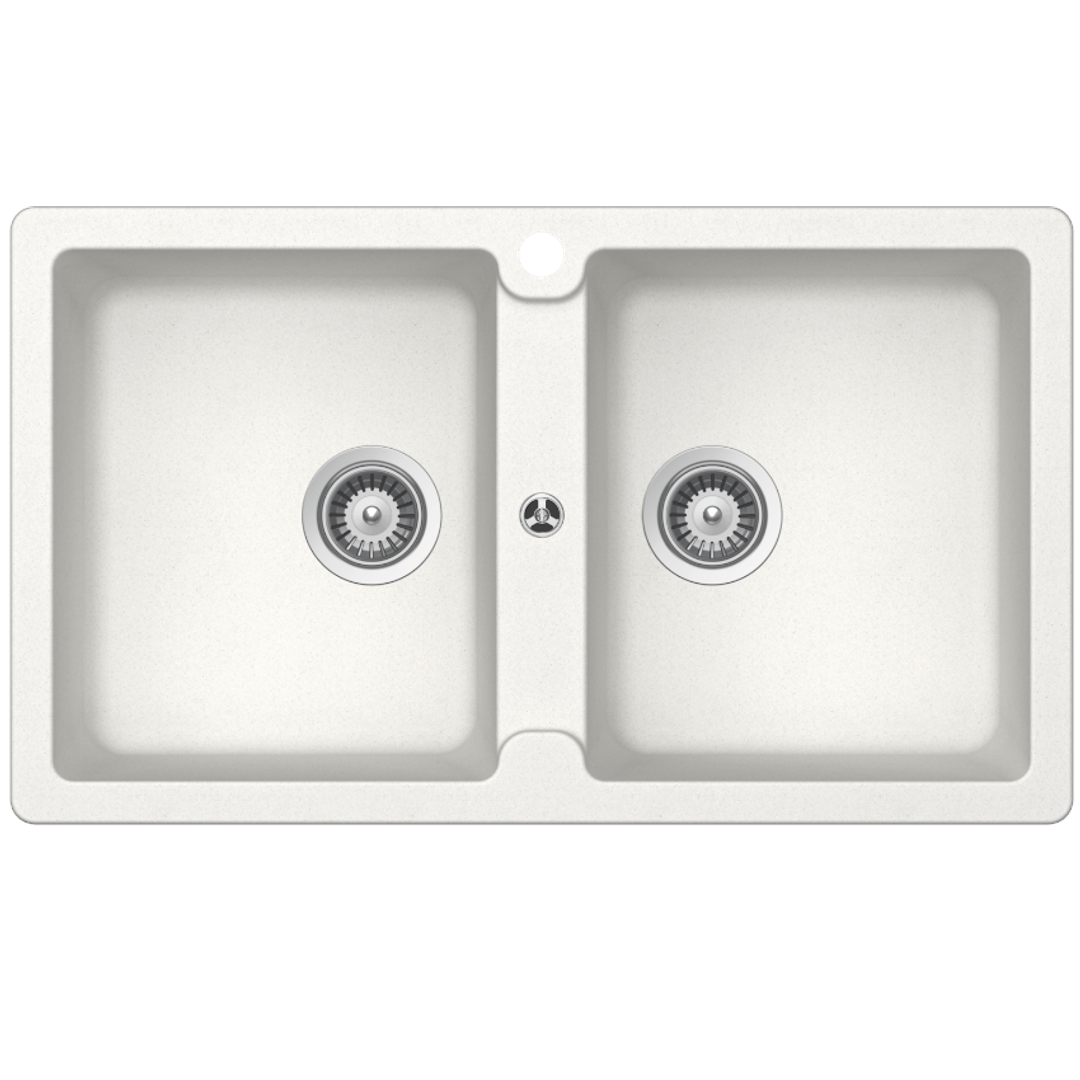 Abey Schock Typos Double Bowl Sink Alpina