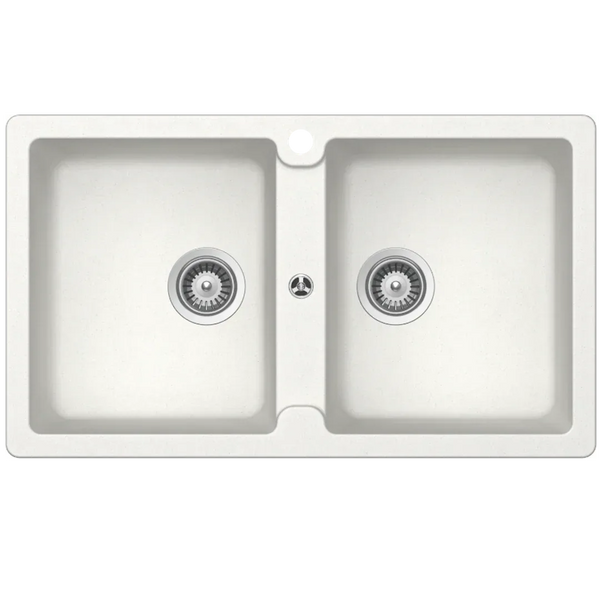 Abey Schock Typos Double Bowl Sink Alpina - Burdens Plumbing