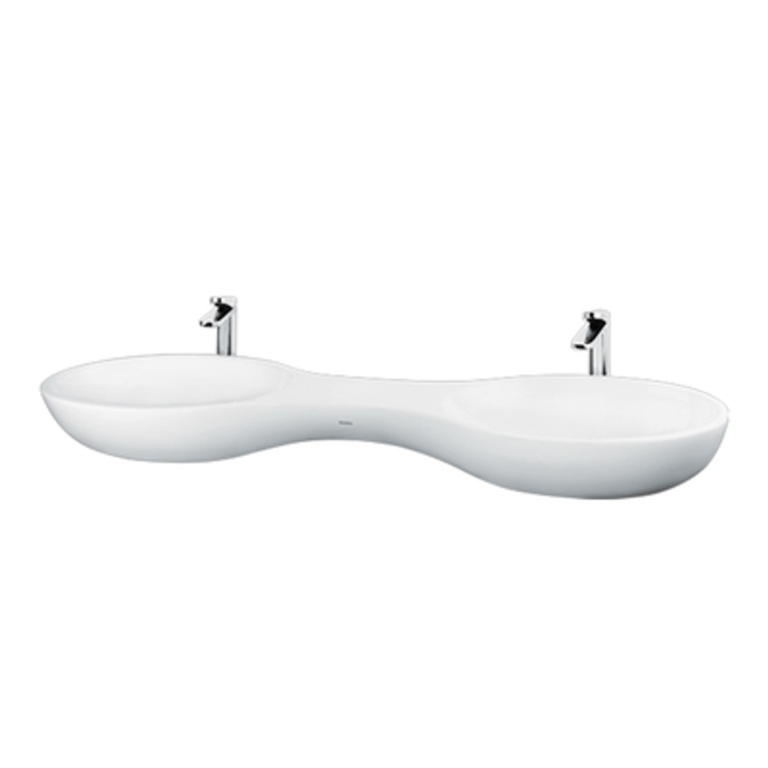 TOTO Le Muse Twin Vessel Lavatory LW816J#W