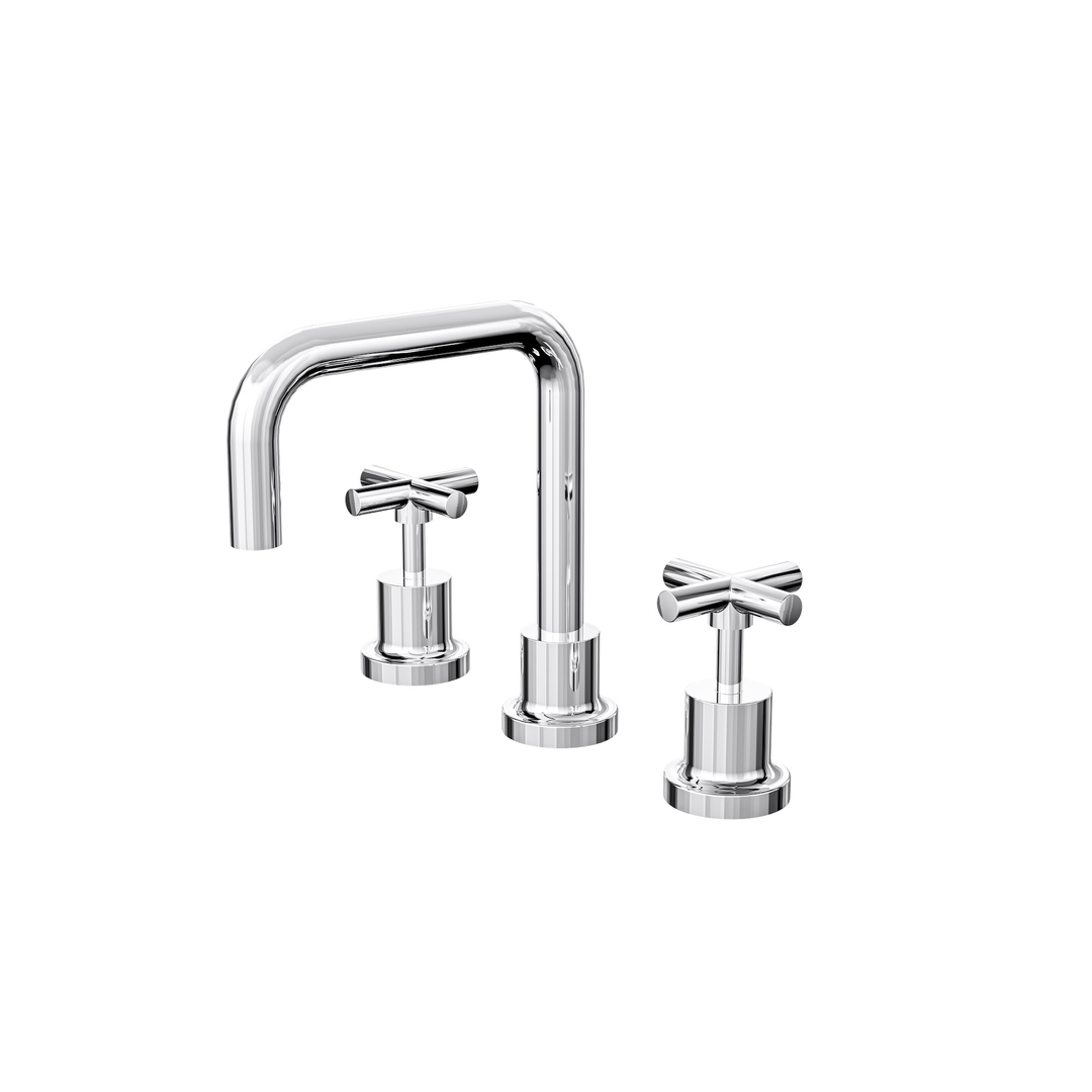 Linsol Tre Cross Handle Basin Set - Chrome