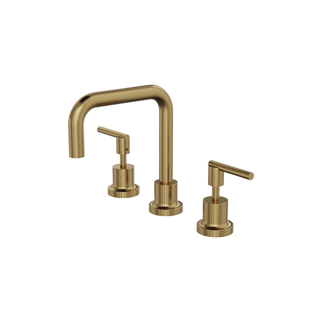 Linsol Tre Lever Handle Basin Set - Brushed Brass