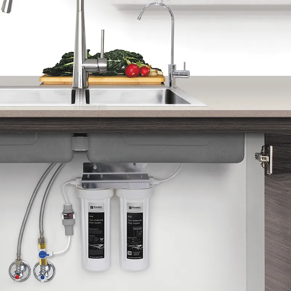 Puretec Twin Undersink System Ts200 C/W Dfu130 Faucet Px051/Cb951