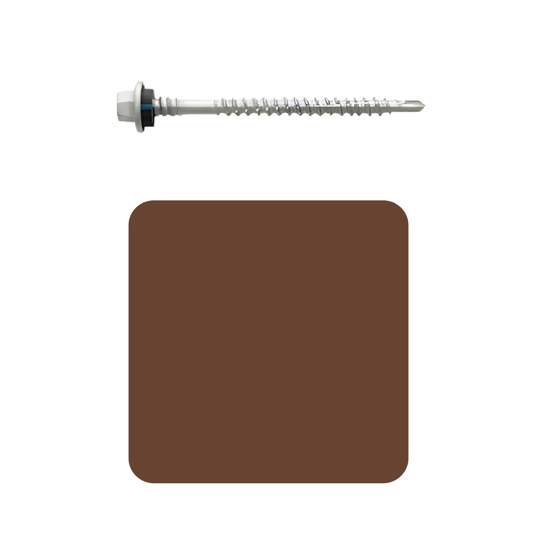 Roofing Screw Timber/Metal M6# 25mm Colorbond (100 Pack)