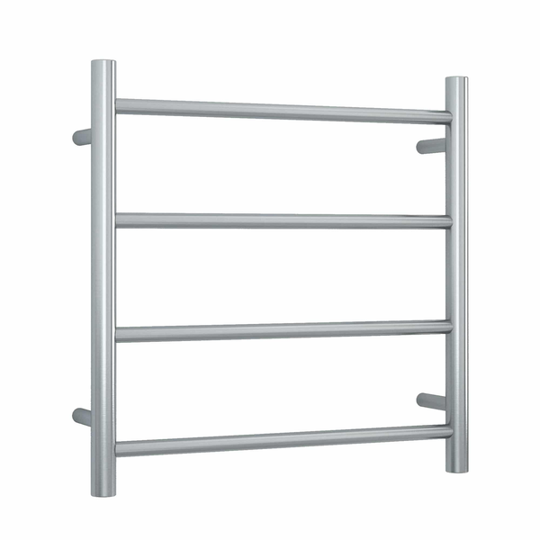 Thermorail STRAIGHT/ ROUND 550X550X122MM 57W 4 BAR BRUSHED S/STEEL