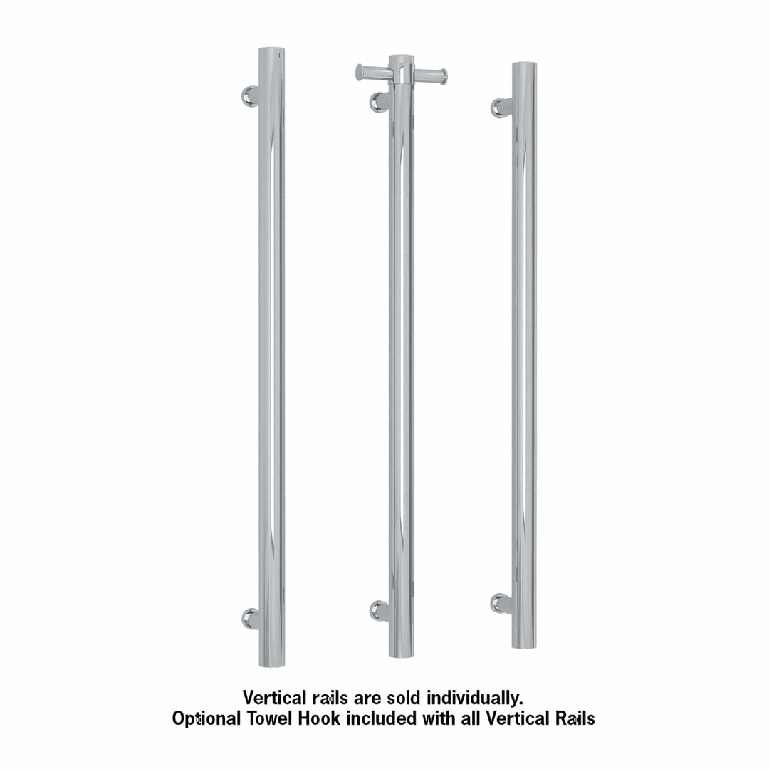 Thermogroup Thermorail Straight/Round Non-Heated Vertical Bar 900X142X100Mm With Optional Hook