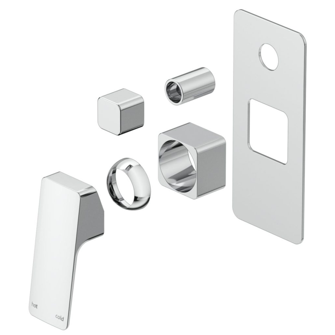 Bella Vista Tiago Shower Mixer Diverter Trim Kit Only Brushed Nickel