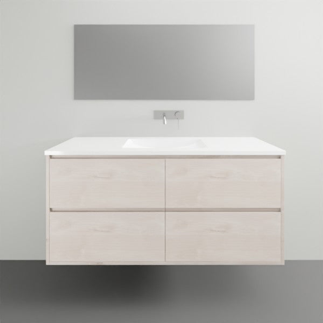 Timberline Grange Vanity 1200mm Centre Bowl Alpha Top Wall Hung