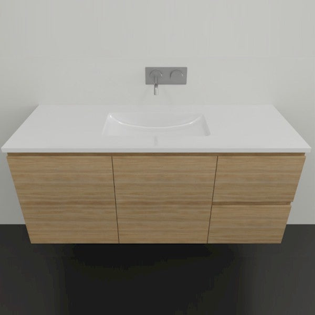 Timberline Nevada Vanity 1500 Single Bowl Alpha Ceramic Top On Legs