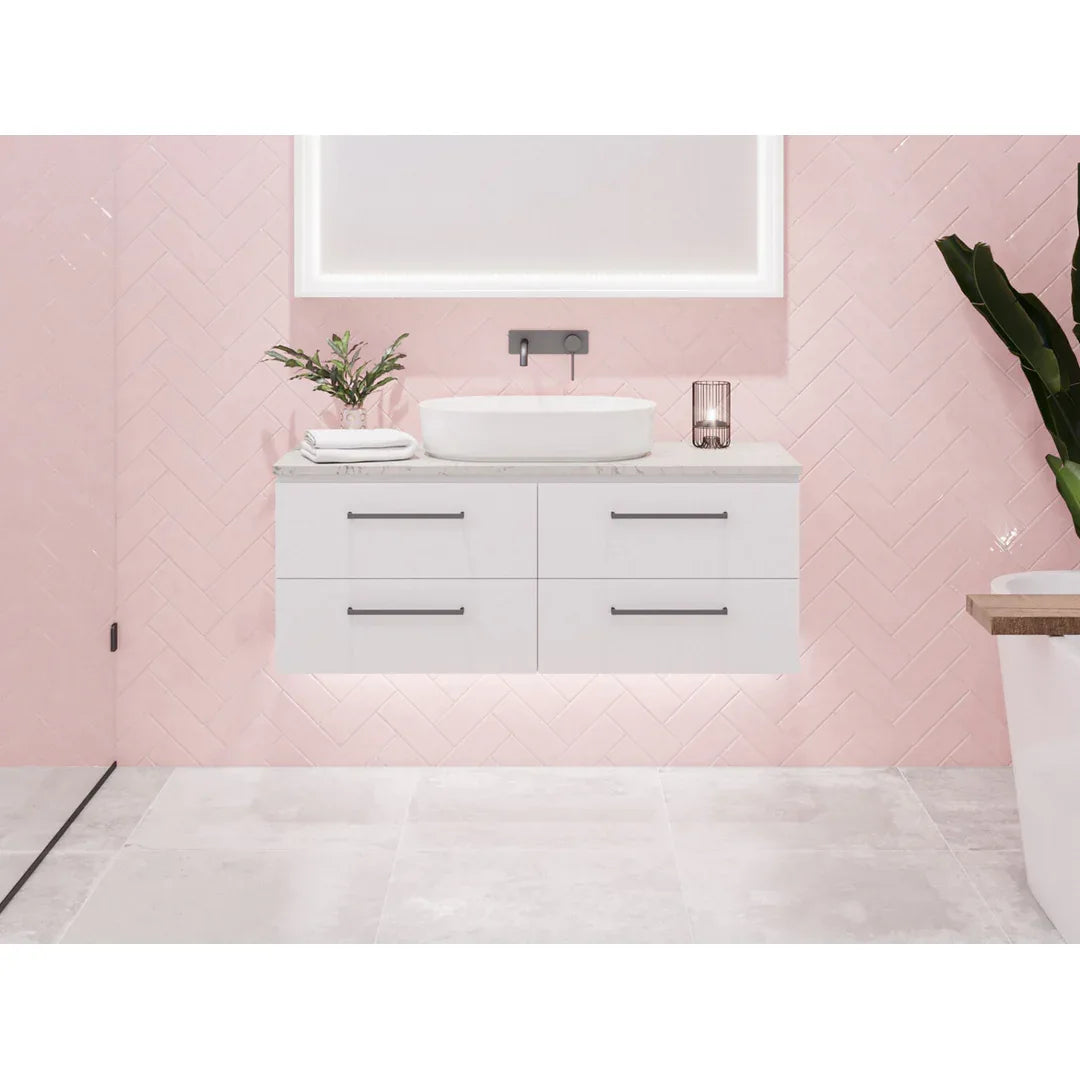 ASHTON VANITY CABINET ONLY 1185MM NO TOP WALL HUNG(TIMBERLN P#:A12XW) - Burdens Plumbing