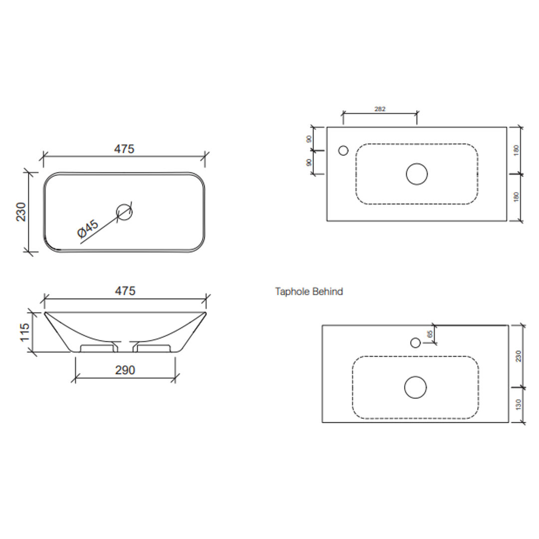Timberline Bloom Above Counter Basin White