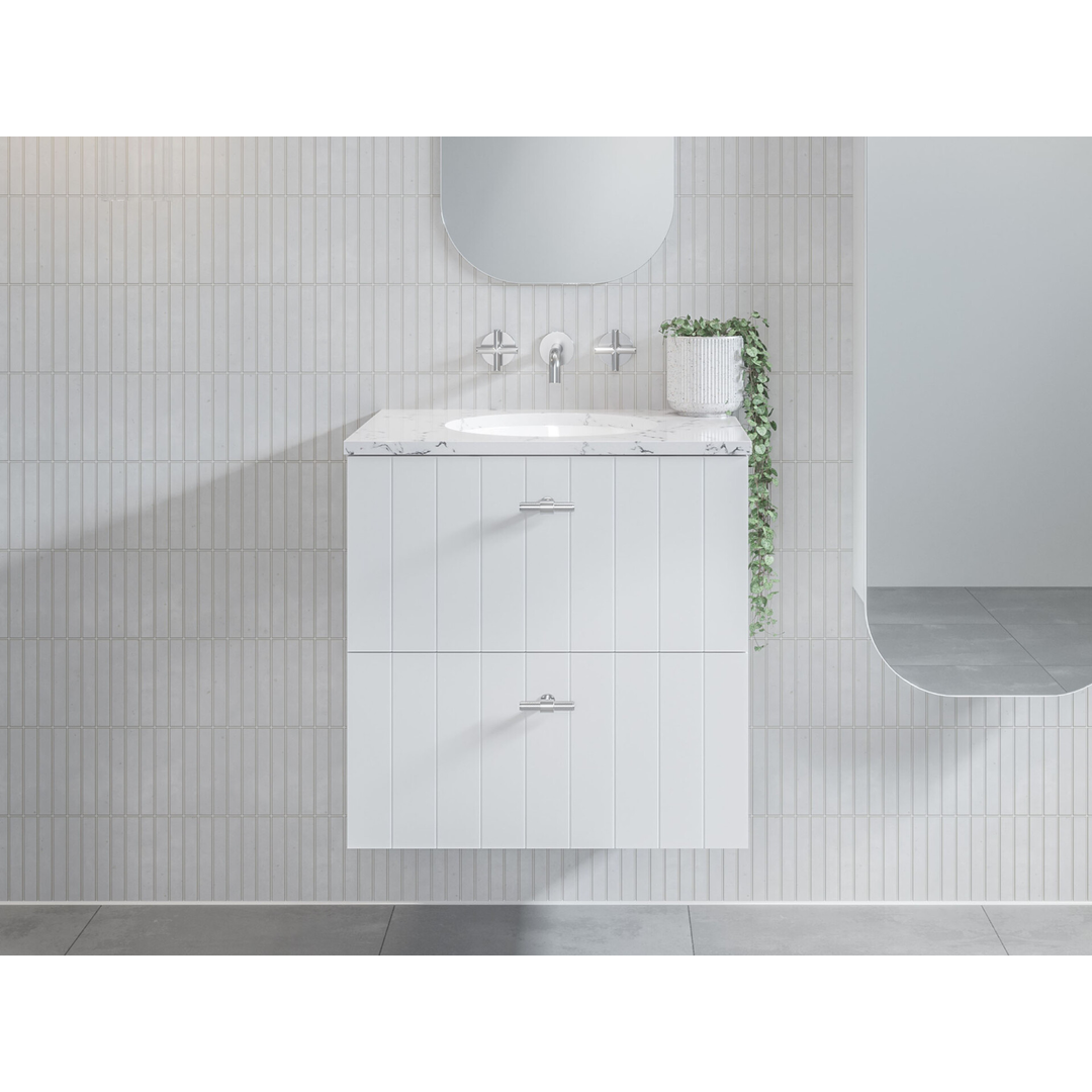 Timberline Henley Wall Hung Vanity 600mm - Cabinet Only