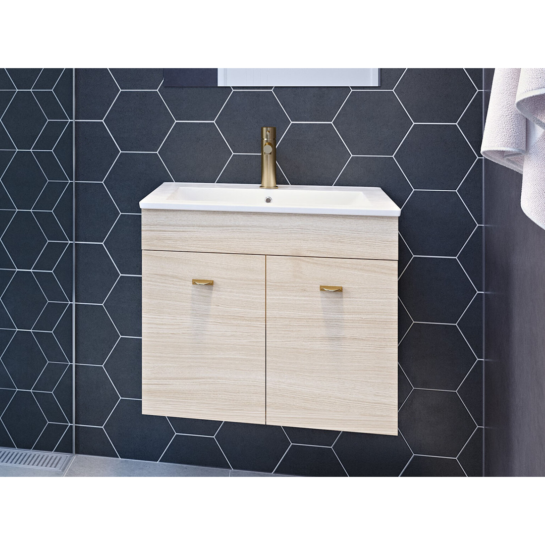 Timberline Indiana Wall Hung Vanity 600mm