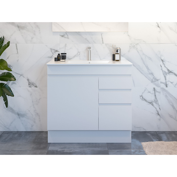 Timberline Indiana 750 Vanity Alpha Top F/Standing White Gloss