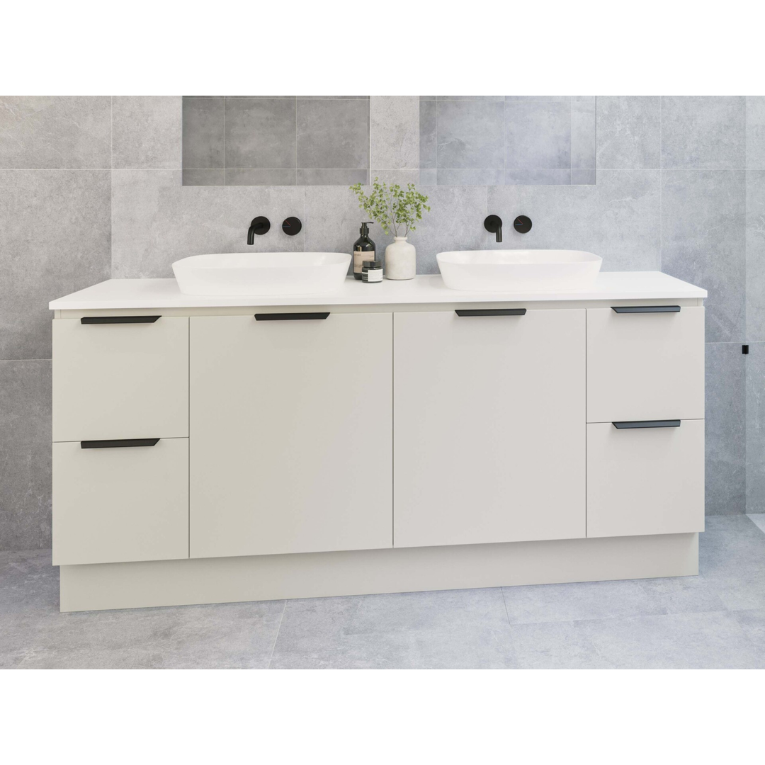 Nevada Floor Standing Vanity 1500mm Double Bowl Haven Top