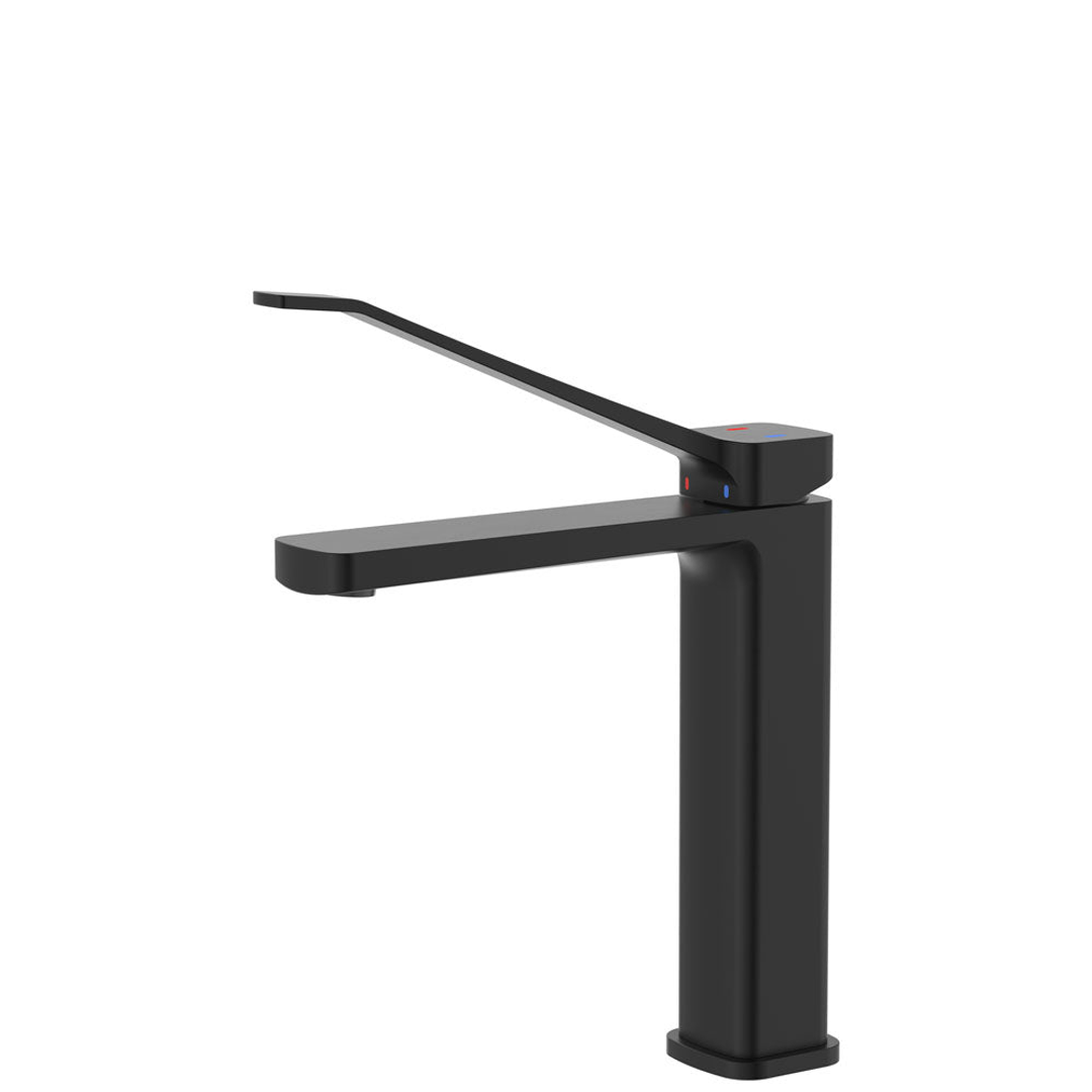Fienza Tono Care Medium Basin Mixer Matte Black Lf Eco Brass