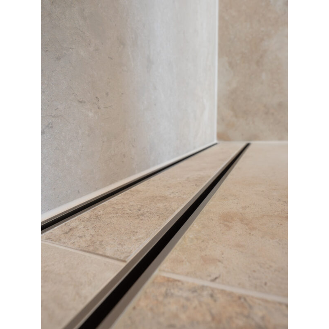 Lauxes Grates Slimline Tile Insert Shower Pack 26 Brushed Nickel 3M
