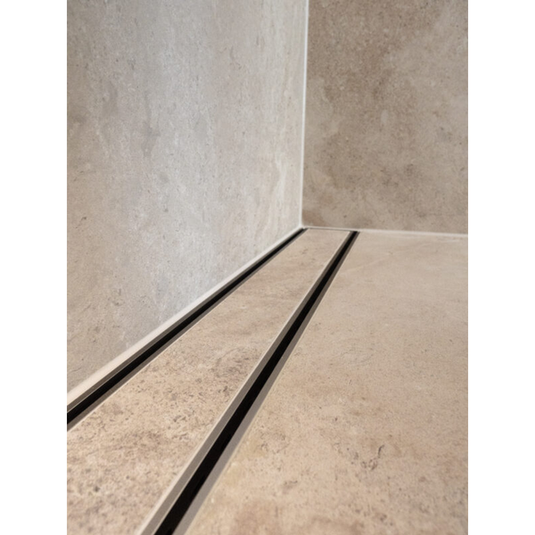 Lauxes Grates Slimline Tile Insert 21 Brushed Nickel 5.6M