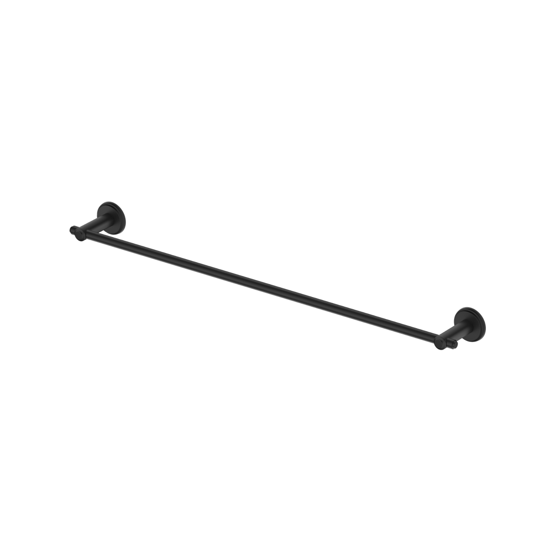 Bella Vista Mica Heritage Single Towel Rail - 600Mm - Black