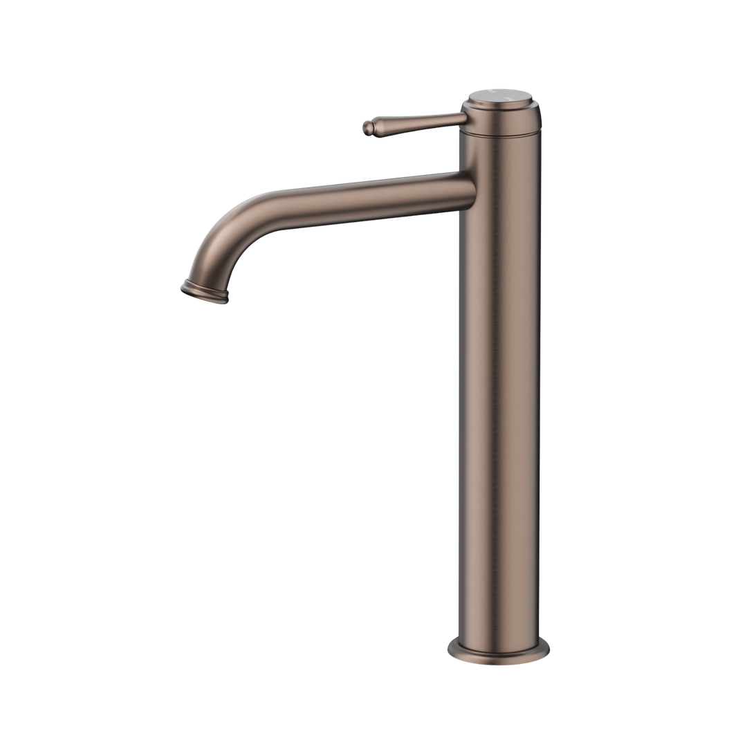 Bella Vista Mica Heritage Tall Basin Mixer - Dusk Bronze