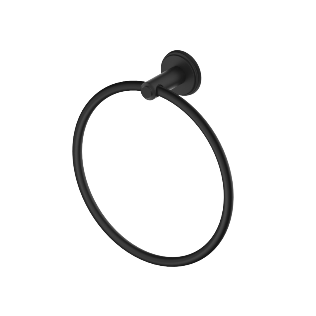 Bella Vista Mica Heritage Towel Ring - Black