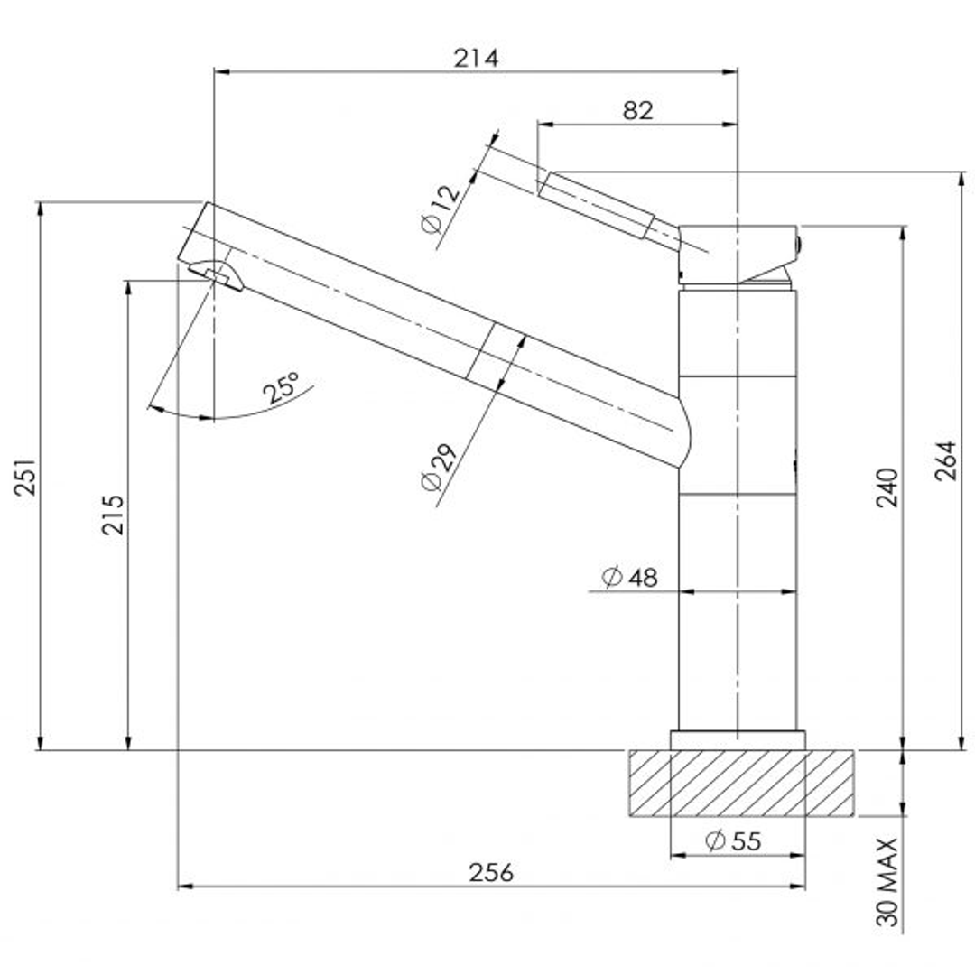 Phoenix Vivid Premium Pull Out Sink Mixer - Chrome