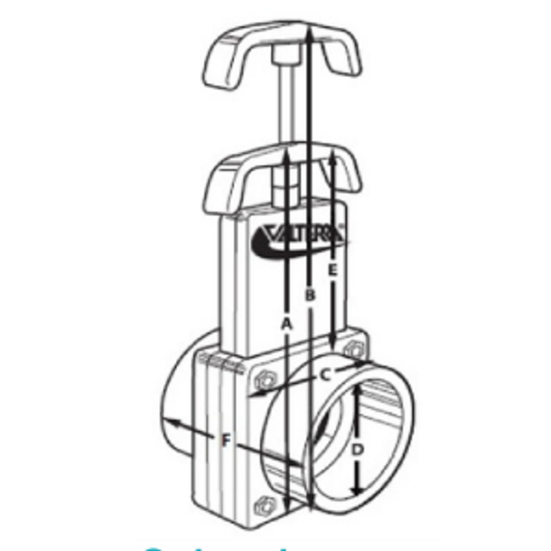 PVC SLIDING GATE VALVE 150mm