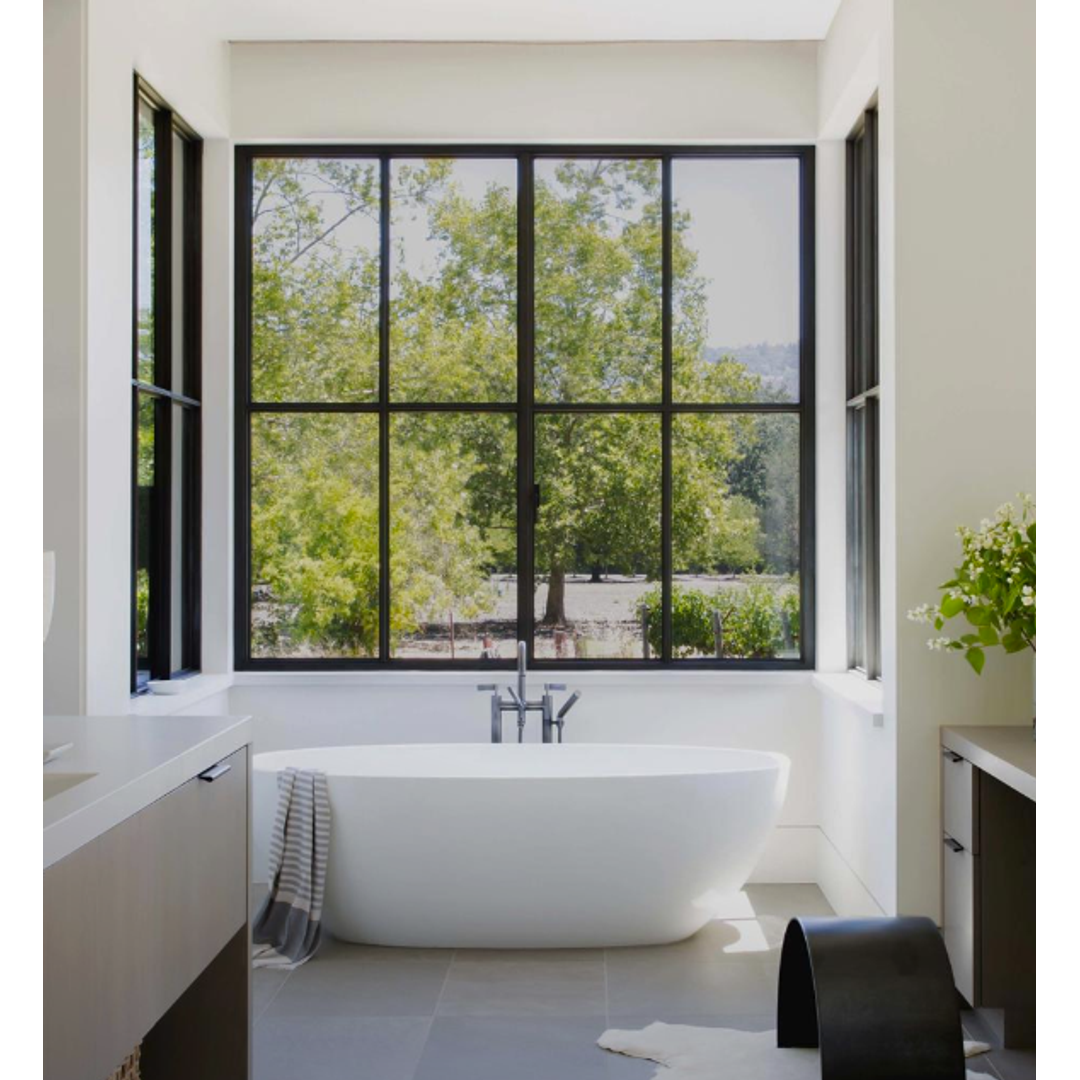 V+A Barcelona Freestanding Bath No Overflow Quarrycast White 1785mm