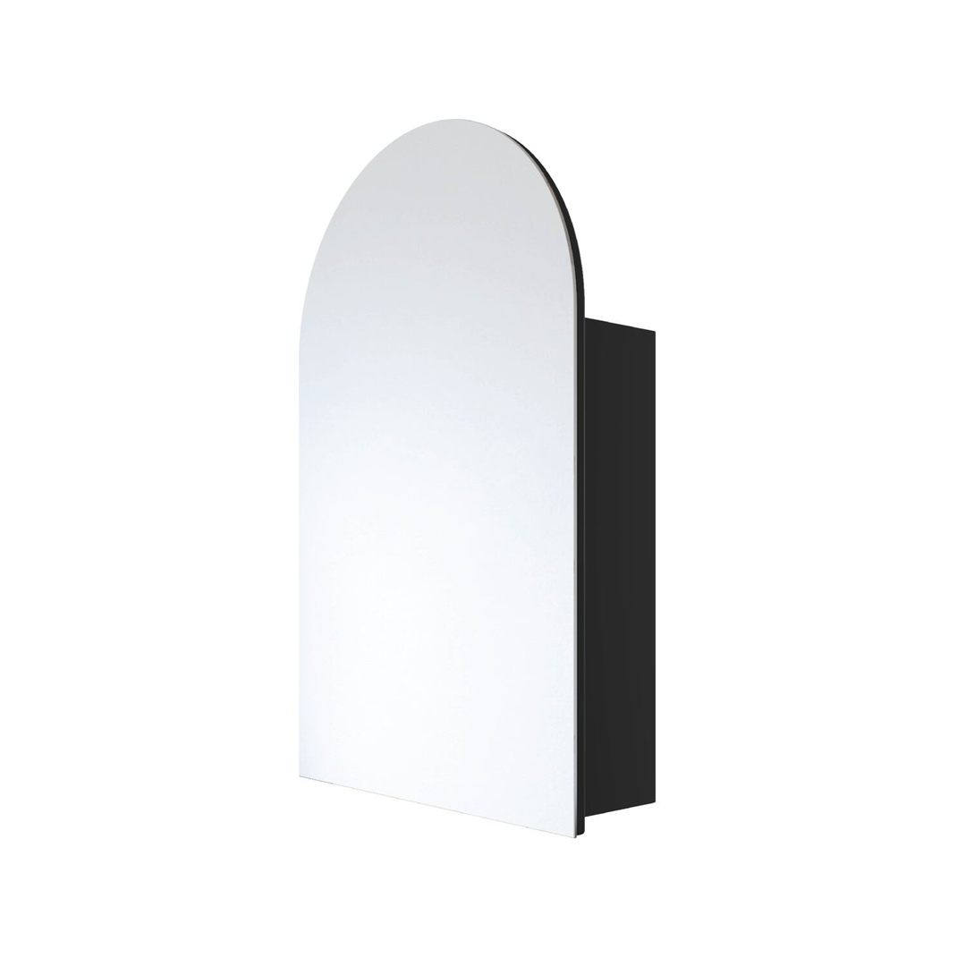 Thermogroup Vienna Arch Mirror Cabinet Black 500Mm X 800Mm X 150Mm